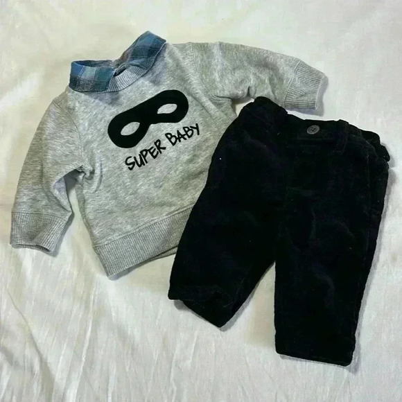The Children's Place - 2 piece newborn outfit.  Size 0-3 months - Picture 1 of 7